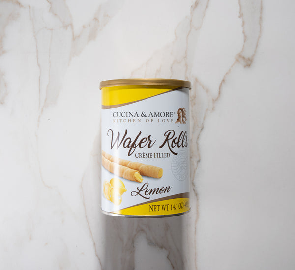 Cucina & Amore Wafer Rolls  - Lemon Cream Filled
